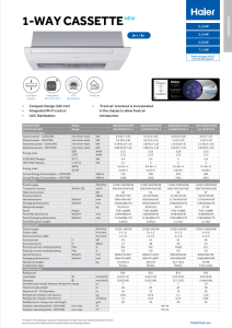 1-Way-Cassette Monosplit - Com. - ENG