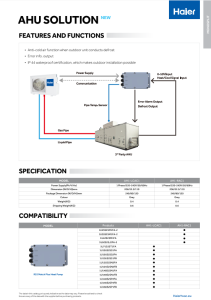 AHU Solution Monosplit - Com. - ENG