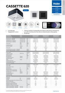 Cassette 620 Monosplit - Com. - ENG