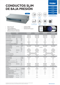 Conductos Slim de Baja Presion Monosplit - Com. - ES