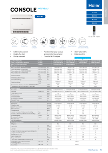 Console Monosplit - Com. - FR