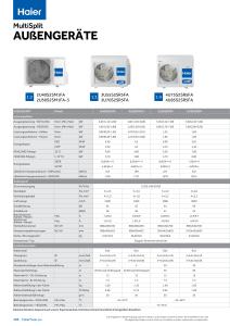 Außengeräte Multisplit - Com. - DE