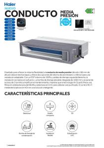 Conducto Media Presión Monosplit 2025 - ESP