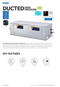 Ducted High Pressure Monosplit - Com. - ENG
