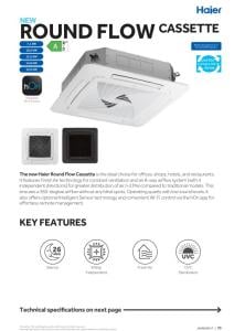 Round Flow Cassette Monosplit - Com. - ENG