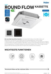 Round Flow Kassette Monosplit - Com. - DE
