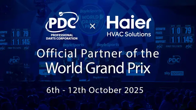 Haier HVAC Solutions Extends Partnership with the Professional Darts Corporation for the 2025 / 2026 Calendar Year